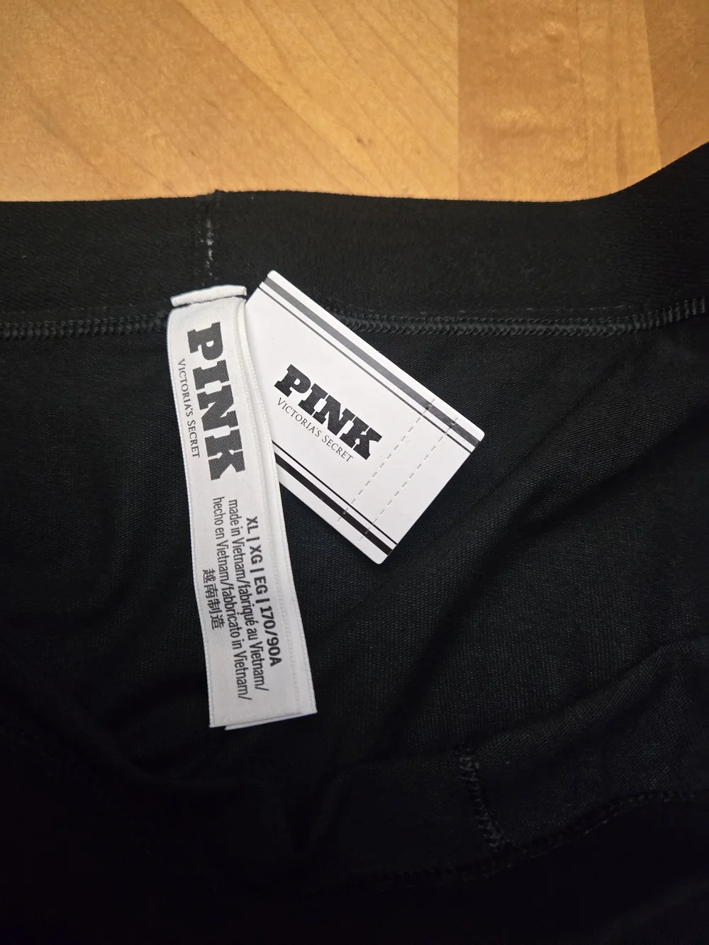PINK Victoria's Secret Black Boxer Briefs with Branded Waistband 4 Pair